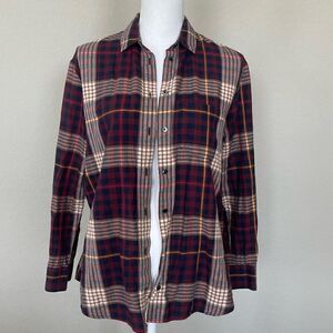 Madewell oversized fall plaid button up